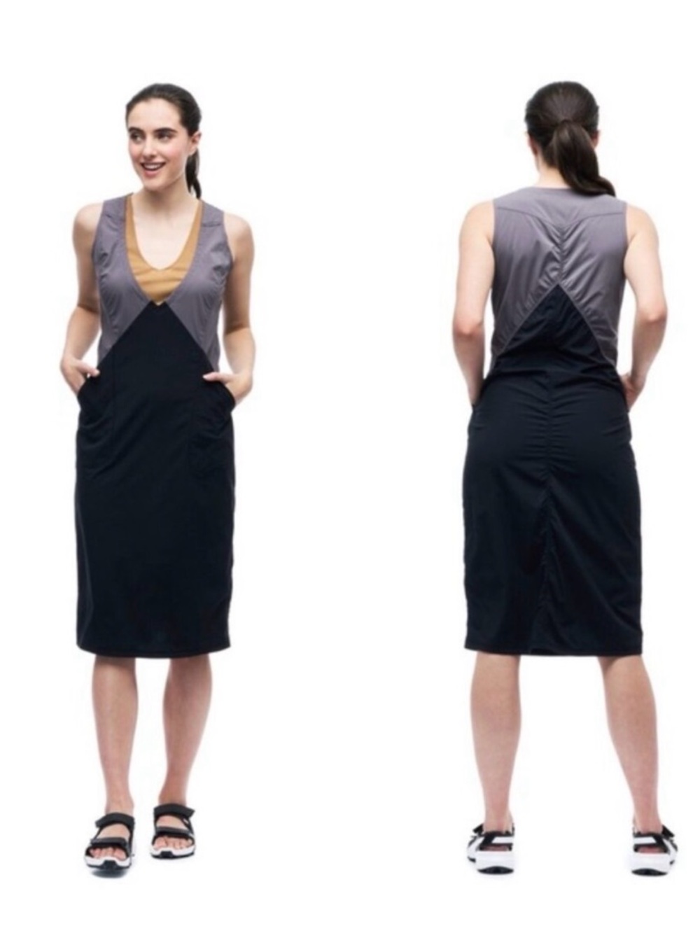 INDYEVA • Liike Long Sleeveless Dress • Large